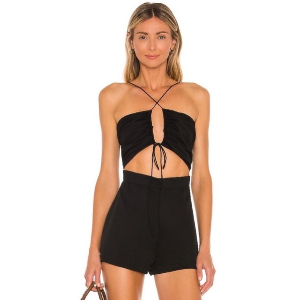 Revolve Superdown Black Romper - image 1